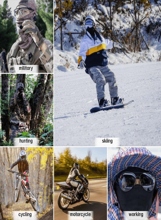 XY3545HS Camo Military Warm Balaclava for Winter Outdoors-Ski Mask，Hunting，Fishing，Motorcycle Windproof，Unisex，Elastic (Camo cp) - Image 5
